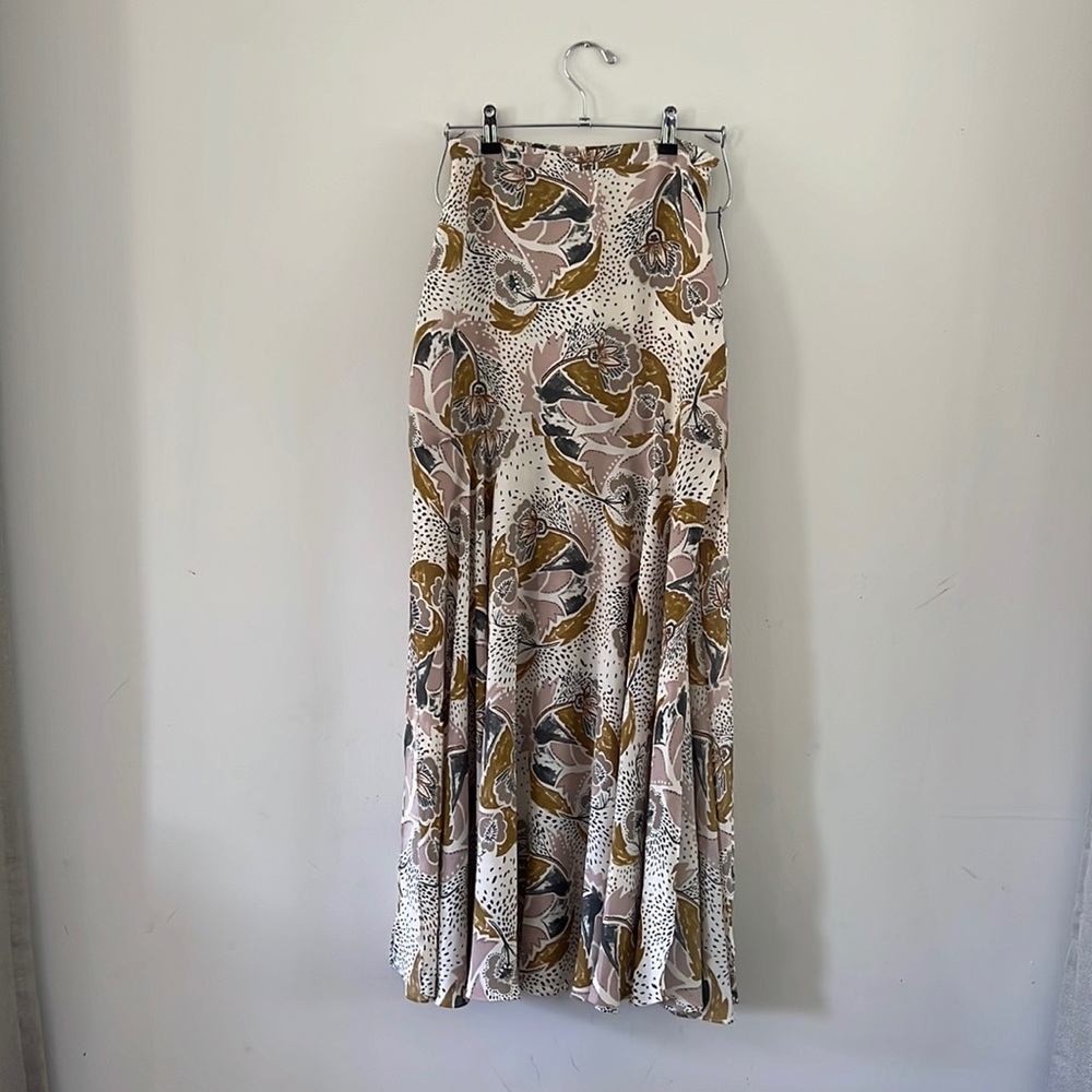 Free People floral long skirt Size 2